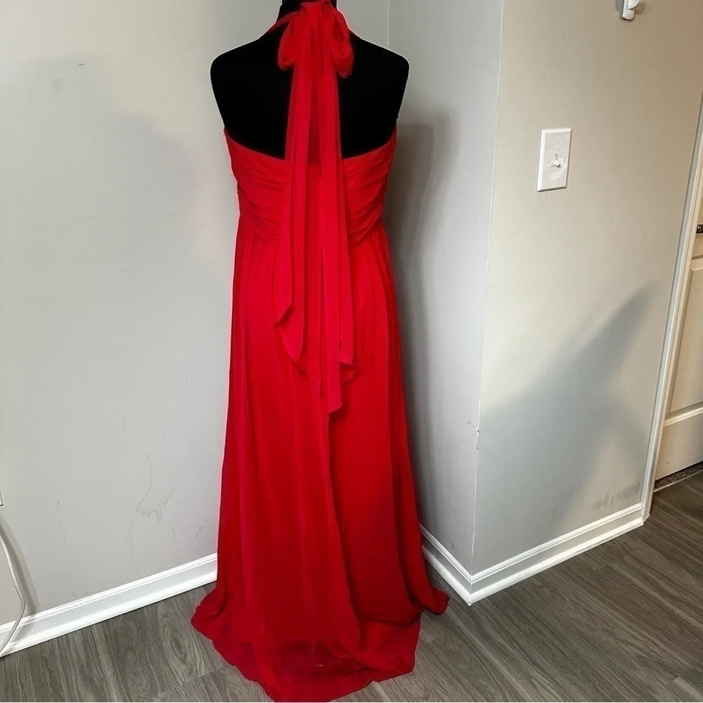 Alfred Angelo Pomegranate Strapless Dress in Size 16 - Picture 6 of 9